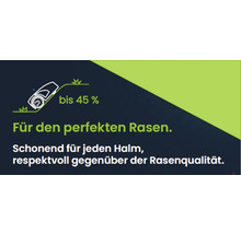 Rasenmäher Illustration für Steigungen bis 45 Prozent