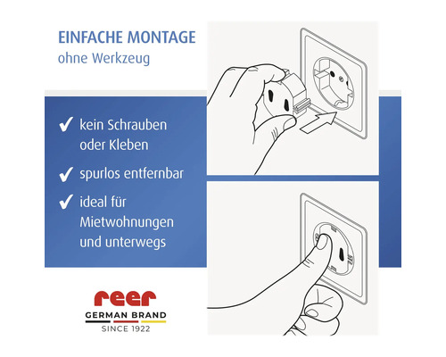 Anleitung zur einfachen Montage eines Steckdosenschutzes ohne Werkzeug