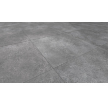 Fliesenboden mit quadratischen, grauen Fliesen