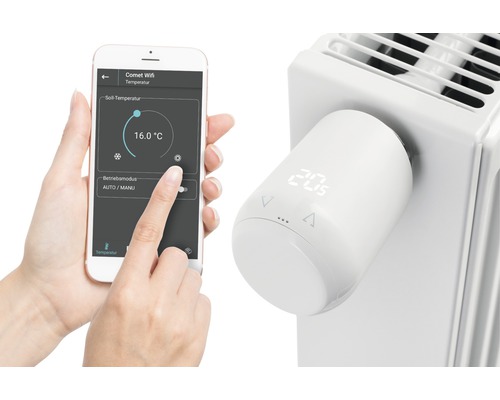 Smartphone-App steuert elektronischen Heizkörperthermostat