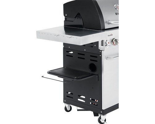 Gasgrill mit Seitentisch und Ablage
