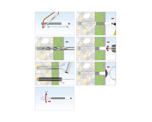 Anleitung zur Installation eines Dämmstoffdübels
