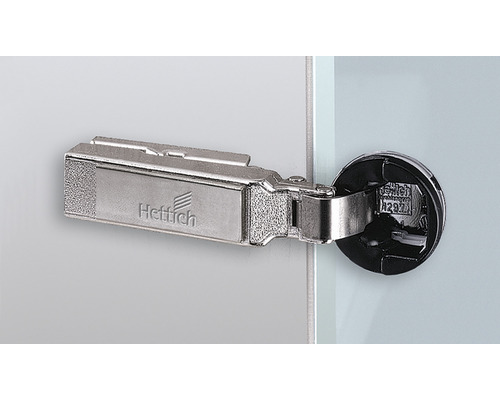 Hettich Logo Möbelscharnier für Glasvitrinen