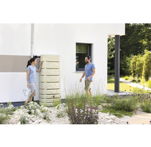 Wandtank 4rain Slim Stone Decor inkl. Auslaufhahn 500 l sandbeige
