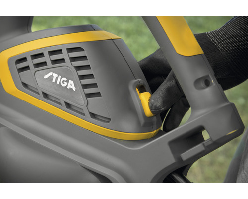 Stiga Logo auf einem Gartengerät