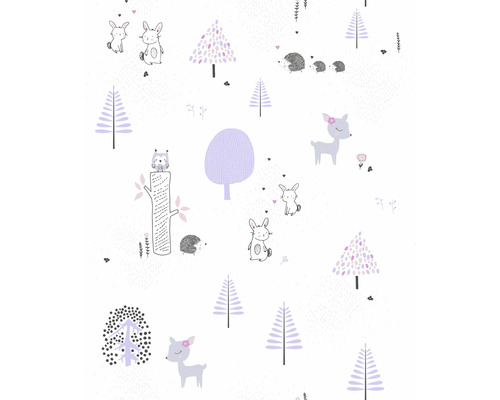 Tapete mit Waldtiermuster