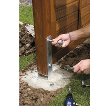 H-Pfostenträger 91 x 300 x 600 mm feuerverzinkt 1 Stück-thumb-4 H-Pfostenträger 91 x 300 x 600 mm feuerverzinkt 1 Stück-thumb-4