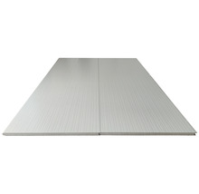 Zwei Sandwichplatten mit Nut und Feder Verbindung