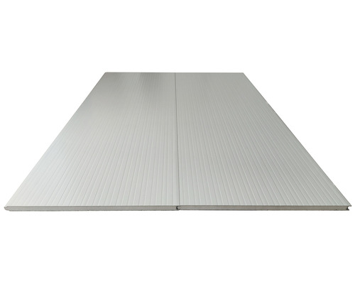 Zwei Sandwichplatten mit Nut und Feder Verbindung