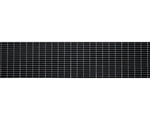 Schwarze Fliesen mit hellem Fugenmuster