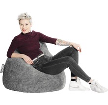 Sitzkissen Sitting Point Sitzsack Beanbag Fluffy XL grau 70x110 cm
