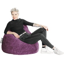 Sitzkissen Sitting Point Sitzsack Beanbag Fluffy XL aubergine 70x110 cm
