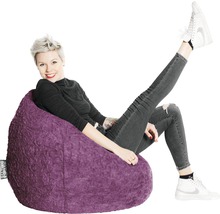 Sitzkissen Sitting Point Sitzsack Beanbag Fluffy XL aubergine 70x110 cm