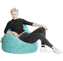 Sitzkissen Sitting Point Sitzsack Beanbag Fluffy XL türkis 70x110 cm