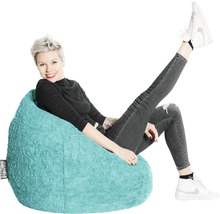 Sitzkissen Sitting Point Sitzsack Beanbag Fluffy XL türkis 70x110 cm