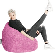 Sitzkissen Sitting Point Sitzsack Beanbag Fluffy XL pink 70x110 cm