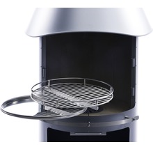 Säulengrill mit Grillrost und Ablage
