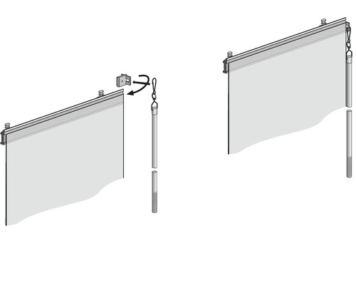 Installationsanleitung für Sichtschutzrollo