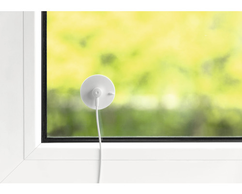 Fensterkontaktsensor am Fensterrahmen