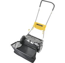 Handrasenkehrmaschine mit Fangkorb