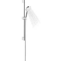 Handbrause mit Brausestange und fließendem Wasser