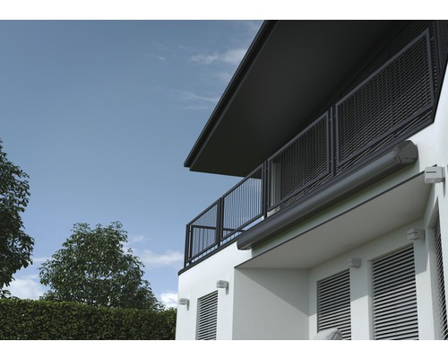 Kassettenmarkise Sonnino 3x2 Stoff Uni dunkelgrau Gestell RAL 7022 umbragrau ink - Bild 8 von 11