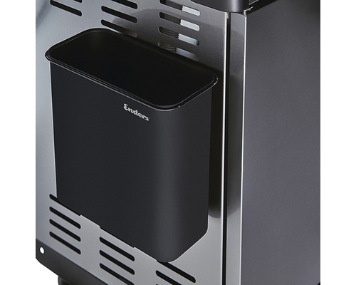 Enders Abfallbehälter am Grill befestigt