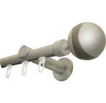 Vorhangstange mit Innenlauf II Kira silber 240 cm Ø 19 mm