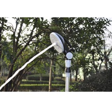 Gartendusche im Betrieb