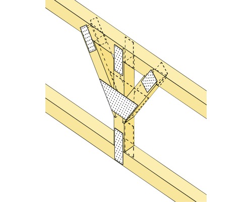 Holzkonstruktion mit Verbindungsbeschlägen