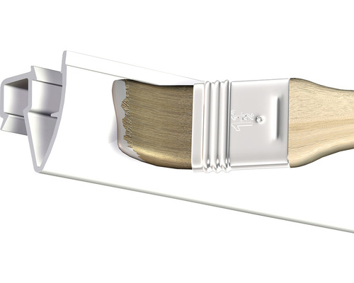 Eckenstreichpinsel mit Führungshilfe