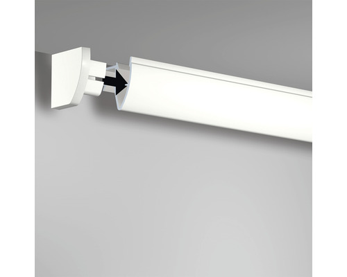 Gardinenstange aus Kunststoff mit Wandhalterung