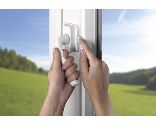 Bedienung eines Kunststofffensters mit Dreh-Kipp-Funktion