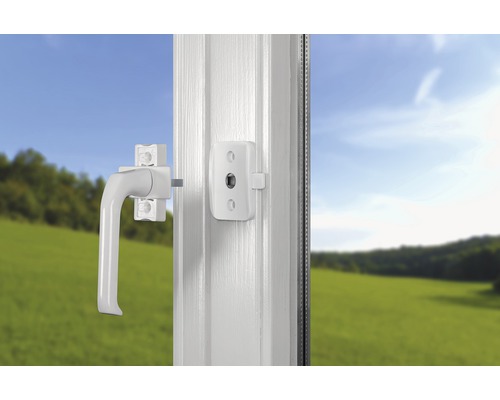 Fenster mit Fenstergriff und Beschlag