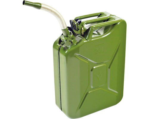Kraftstoffkanister aus Metall mit flexiblem Auslauf und 20 Litern Fassungsvermögen