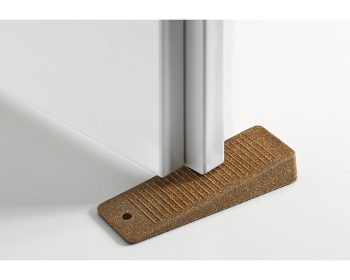 Türkeil aus Kork unter einer Tür