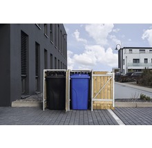 Mülltonnenbox HIDE Holz 139,4x80,7x115,2 cm natur-thumb-2