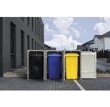 Mülltonnenbox HIDE Kunststoff 182x63,4x115,2 cm grau