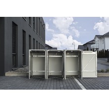Mülltonnenbox HIDE Kunststoff 182x63,4x115,2 cm grau