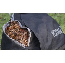 Laubsack gefüllt mit Laub, mit Bosch Logo