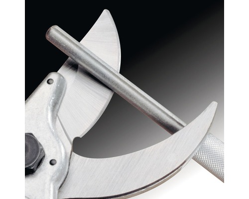 Gartenschere mit Schärfstab zum Schärfen der Klingen