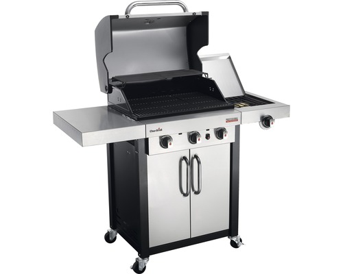 Gasgrill mit Ablageflächen und Schrank