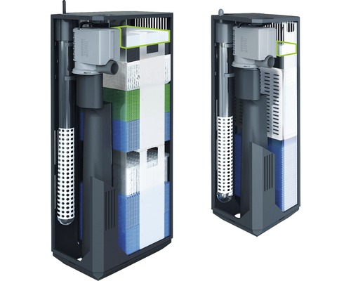 Aquarien Innenfilter von Juwel im Querschnitt