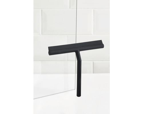 Duschabzieher mit Halterung zur Glasreinigung im Badezimmer