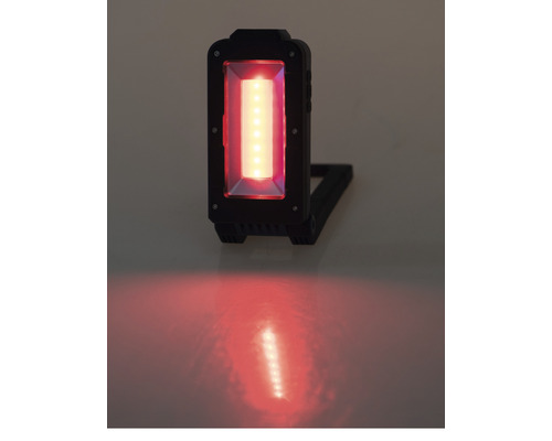 Rote LED Arbeitsleuchte mit Standfuß