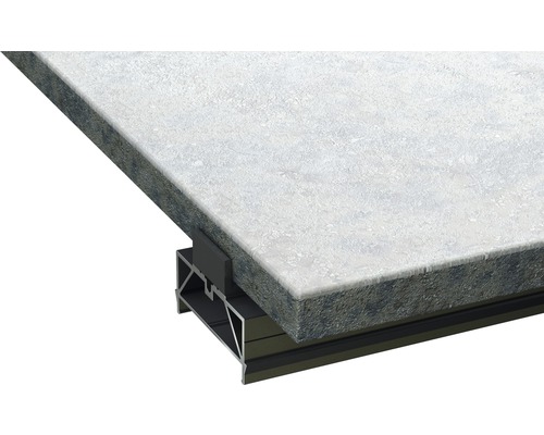 Terrassenplatte mit Aluminium-Unterkonstruktion