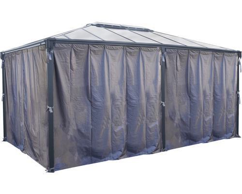 Pavillon mit Vorhängen für den Außenbereich