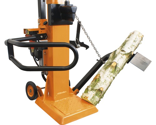 Holzspalter mit Holzscheit