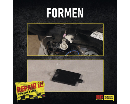 Formen eines Scheinwerfers und ein rechteckiges Teil