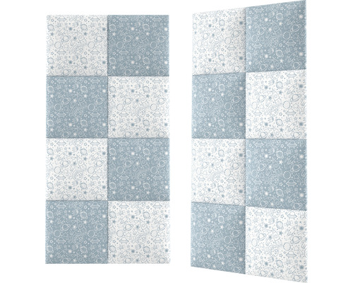Zwei Schallschutzplatten mit Weltraummotiven